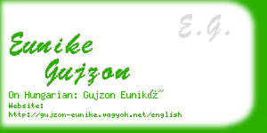 eunike gujzon business card
